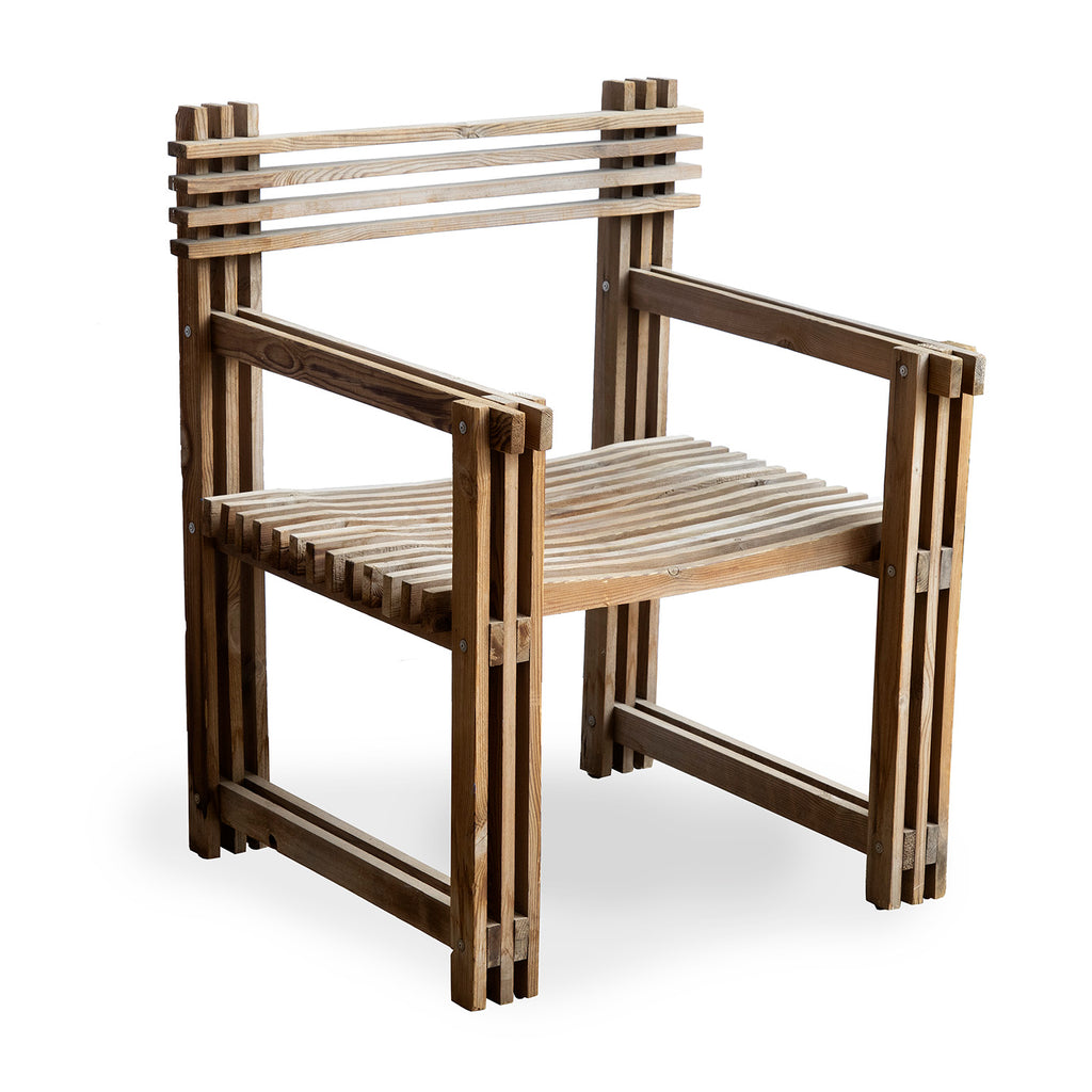 Vintage Wood Slat Chair