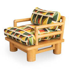 Newly Upholstered Cerused Oak Dowelwood Lounge Chair by Karl Springer