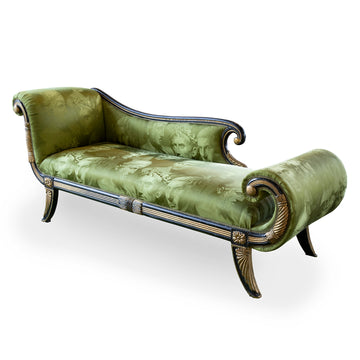 Newly Upholstered Regency Style Recamier