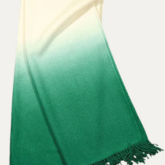 Dip Dyed Throw - Emerald