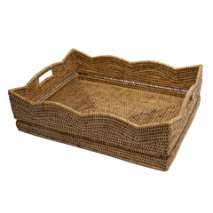 Woven Scalloped Tray