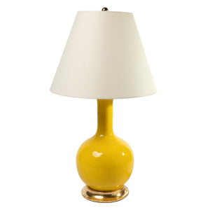 Medium Single Gourd Lamp in Canary Yellow