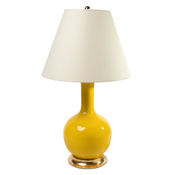 Medium Single Gourd Lamp in Canary Yellow