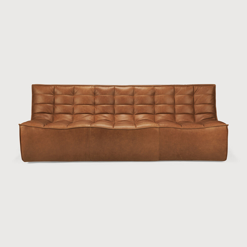 Ethnicraft N701 Sofa, 3 Seater in Leather