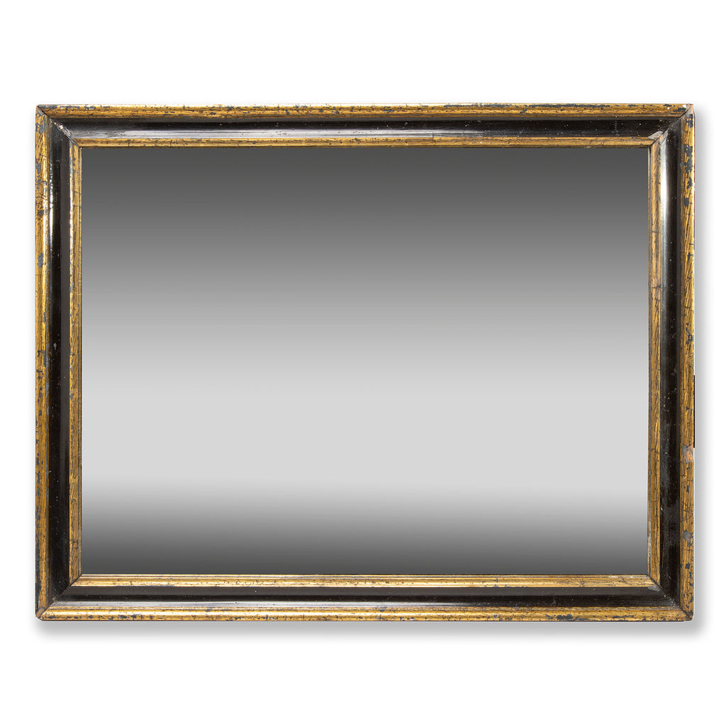 Rectangular Mirror with Ebonized Black Wood Frame, England, 1890's