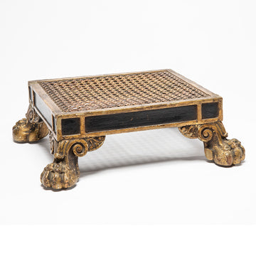 Petite 18th C. Claw Foot Stool.