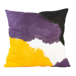 Purple and Yellow Medium Cushion