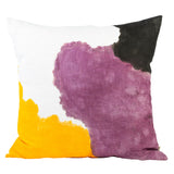 Large Purple and Yellow Cushion
