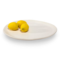 Round Platter with Block Feet