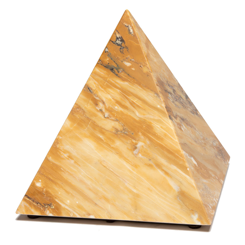 Yellow Sienna Pyramid with Honed Finish