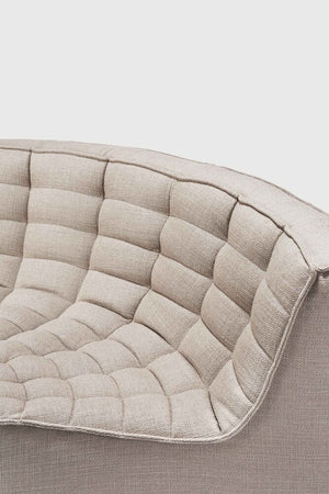 Ethnicraft N701 Rounded Corner - Upholstered in Fabric