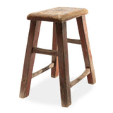 Aged Wood Stool or Side Table