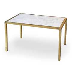 Brass and Marble Cocktail Table