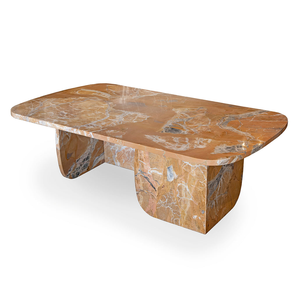 Buy Rufus Block Asymmetrical Marble Side Table - Cosmic Fantasy