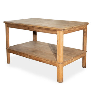 Two-Tier Wood French Draper Table