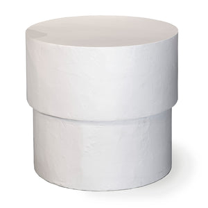 Round Plaster Side Table