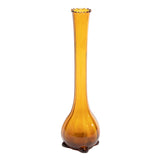 Large Vintage Glass Vase in Amber